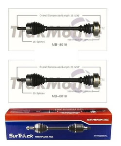 For Mercedes 300CE 300D 300E C230 C280 Pair of Rear CV Axle Shafts SurTrack Set - Picture 1 of 1