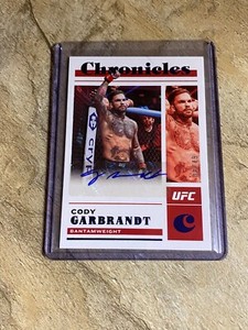 2023 Chronicles UFC Cody Garbrandt Blue Auto #08/49