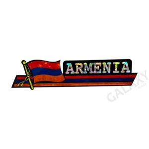 Armenia Bumper Sticker  / Flag Sticker / "3 x 11 3/4" Bumper Sticker - Picture 1 of 1
