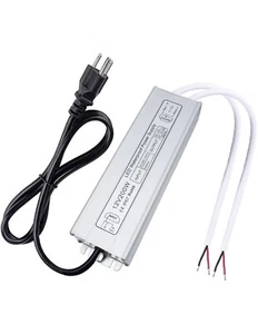 LED Power Supply, 200W IP67 Waterproof Outdoor Driver,AC 90-140V to DC 12V 16.6A - Picture 1 of 7