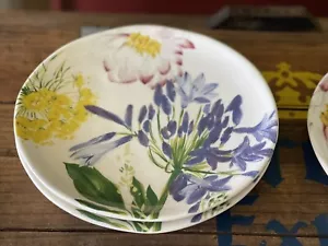 Set of 2 Southern Living Agapanthus Floral Salad Plates Spring Easter NWT - Picture 1 of 5