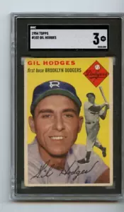 1954 Topps Gil Hodges Brooklyn Dodgers #102 💥💥🎆 SGC Graded 3 - Bild 1 von 2