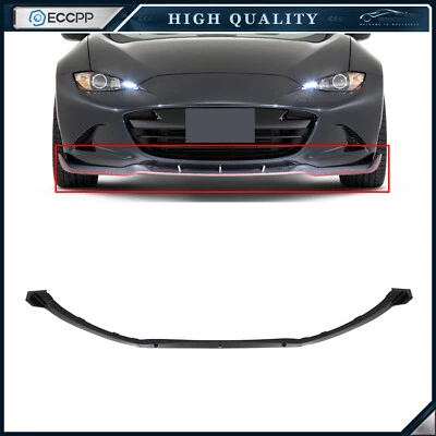 For 2016-2021 Mazda MX-5 Painted Black Front Bumper Body Kit Lip 3PCS - Image 1 of 4