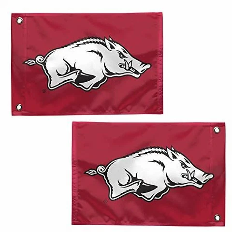 WinCraft Arkansas Razorbacks 12.5" x 18" Boat Flag Golf Cart Flag Cover