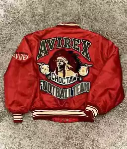 NEW Vintage Avirex Varsity Indian Head Nylon Jacket NWT - Bild 1 von 3