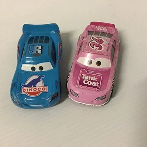Disney Pixar Cars Reb Meeker #36 and Dinoco #95 1:55 Diecast - Picture 1 of 11