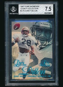 1997 Flair Showcase Row 2 Legacy rookie Corey Dillon rc BGS 7.5 /100 - Picture 1 of 2