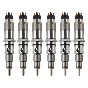 Inyector de combustible 6 piezas 0445120059 0445120231 para Komatsu PC200-8 Hyundai HL770-7A - Imagen 1 de 7