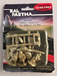 Ral Partha Miniaturas Pack Catapulta Enana 02-163 Todas las Cosas Oscuras y Peligrosas D&D - Imagen 1 de 1