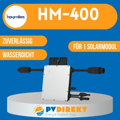 Hoymiles HM-400 Wechselrichter Endkappe BKW PV 0 % MWSt bei § 12 Abs 3 UStG*