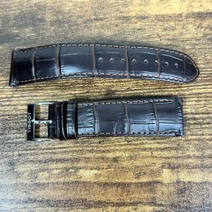 Orologio originale Tissot 22mm-19mm cinturino in pelle con cinturino in coccodrillo marrone - Foto 1 di 10