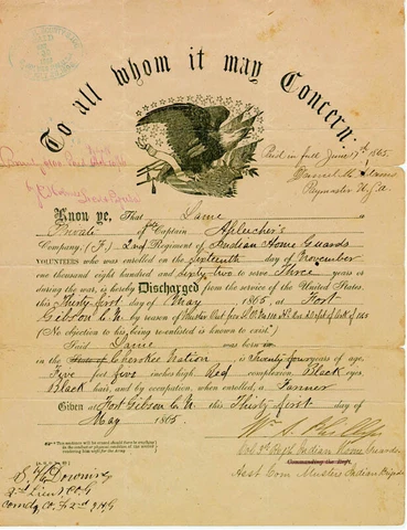 WILLIAM A. PHILLIPS - DOCUMENT SIGNED 05/31/1865 Cover