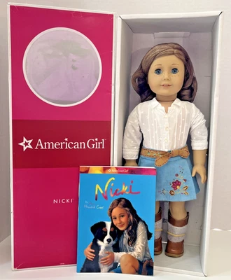 American Girl of the Year 💙 NICKI FLEMING 18" Doll In Box with Book Retired - Image 1 of 4