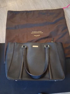 Bolso de Mano Kate Spade New York Cuero Negro para Laptop USADO VER FOTO ESTADO - Imagen 1 de 8