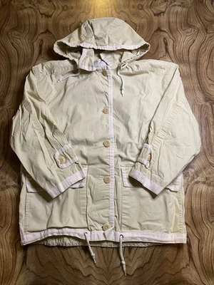London Fog Hooded Jacket Beige Tan Windbreaker Raincoat Size Large - Image 1 of 4