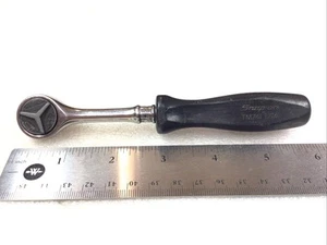 SNAP ON TM741 - 1/4"DR., ROUND HEAD-HARD BLACK HANDLE, RATCHET, 6”LONG-USA-NICE - Picture 1 of 17