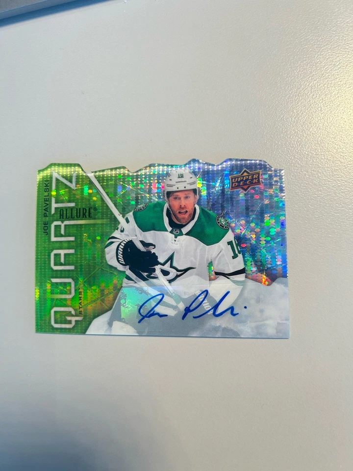 2021–22 Upper Deck Allure — кварцевые автографы Джо Павелски #AQ-JP (AU) - Изображение 1 из 1