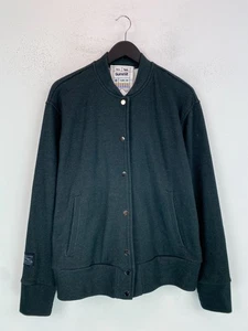 DCG Summit Charcoal Plain Jacket Snap Button Bomber Cotton Blend Lightweight M - Picture 1 of 13