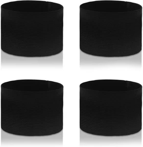 4 Pcs Bandeau de deuil funéraire, Bracelet Noir Capitaines de Football Football, - Photo 1 sur 6
