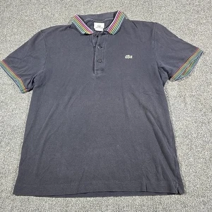 Polo Lacoste Para Hombre Talla 4 Manga Corta Pullover Rústico Azul Marino - Imagen 1 de 13
