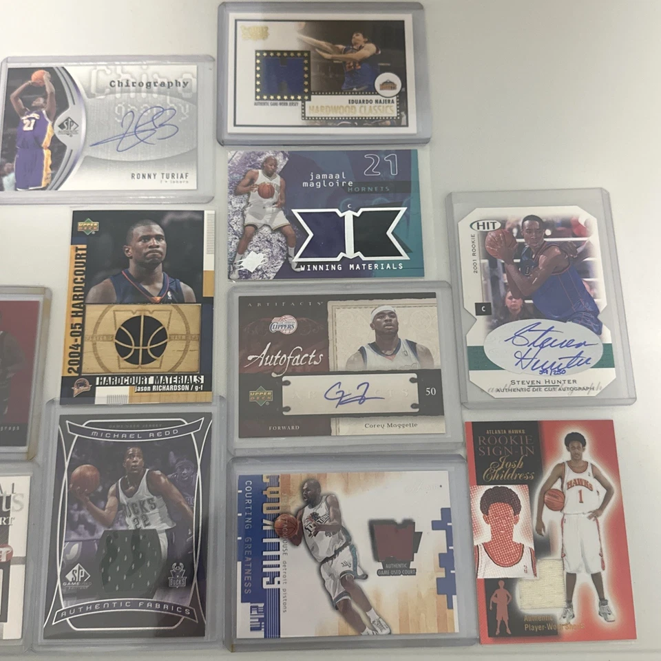 NBA LOT Of 15 AUTO/JERSEY/ RELIC CARDS (Stackhouse, Redd, Jason Richardson) - Image 1 of 2
