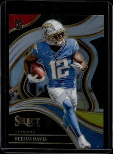 2023 Panini Select Red Yellow Die Cuts #277 Derius Davis Chargers Rookie - Bild 1 von 2