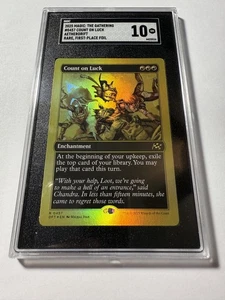 Count on Luck #457 (First-Place Foil) Aetherdrift Foil SGC 10 GM GEM MINT - Foto 1 di 3
