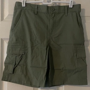 art class Chino Cargo Shorts Green Boys L(10/12)Husky Flat Front Knee Length NWT - Picture 1 of 4