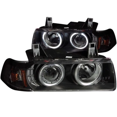 Faros proyectores con halo - negro G2 1 pieza para BMW 1992-98 serie 3 E36 121325 Foto 1 de 4