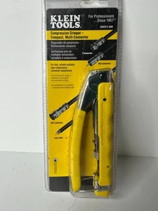 Klein Tools Adjustable Compression Crimper Wire & Coaxial Yellow VDV211-048 - Picture 1 of 2