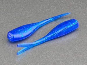 (20) - 2" Slab Crusher "Blue Ice" Crappie Jig GRUBS BAIT PANFISH BABY SHAD - Picture 1 of 1