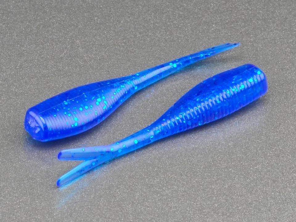 (20) - Trituradora de losas de 2" "Blue Ice" Crappie Jig GRUBS CEBO PANFISH BABY SHAD Foto 1 de 1