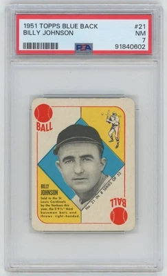1951 Topps Blue Back 21 BJohnson PSA 7 697820  - Image 1 of 2