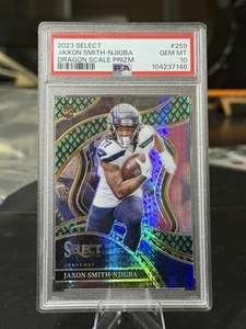 2023 Select - Jaxon Smith-Njigba - Dragon Scale Prizm /70 #259 (RC) - PSA 10 - Imagen 1 de 2