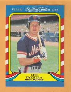 Len Dykstra New York Mets 1987 Fleer Limited Edition #13 Garden Grove California - Bild 1 von 2