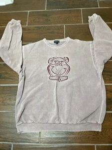 Vintage Brand Non- Fiction Cartoon Yogi Bear Classic Crew Purple Pink Size XL - Picture 1 of 12