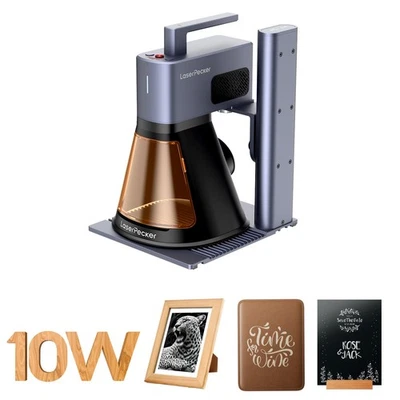 LaserPecker LP2 PLUS 10W Laser Engraver 4000mm/s Fast Speed Wood Metal Acrylic