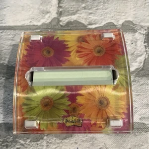 Post It Dispenser 4x4 Pop Out With Colorful Flower Design - Picture 1 of 4