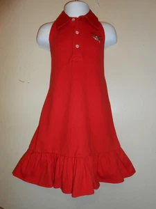 American Living Girls Ruffled Hemline Halter Dress Red 5 NWT - Picture 1 of 1