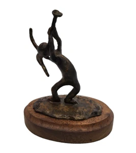 Vintage 2003 Signed Bronze Kokopelli Sculpture Figurine Art Statue 2/200 - Picture 1 of 10