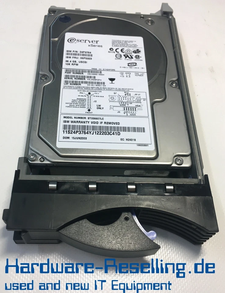 IBM ST336607LC 36,4GB 10K RPM SAS ,06P5323,24P3764 ,9V4006-066 - Immagine 1 di 1