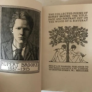 The Collected Poems of Rupert Brooke, limited edition, Riccardi Press Books - Picture 1 of 10