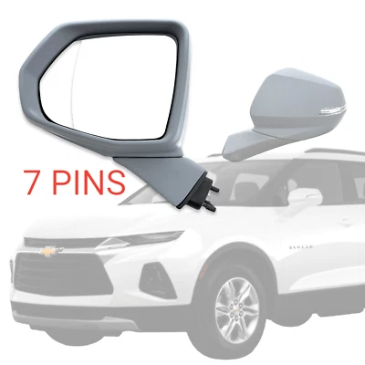 For 2019-2022 Chevy Blazer Driver Side Mirror Heated/Signal PTM 7 Pin LH Foto 1 de 4