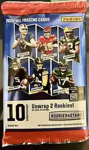 2022 ROOKIES & STARS FOOTBALL 10 CARD PACK HUNTING QBS HOWELL - Picture 1 of 1