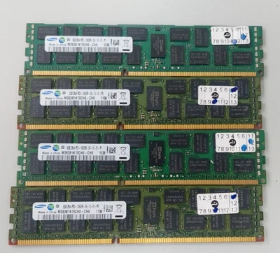 4 units Samsung 8GB M393B1K70CH0-CH9 PC3 10600R Server Memory - Image 1 of 2