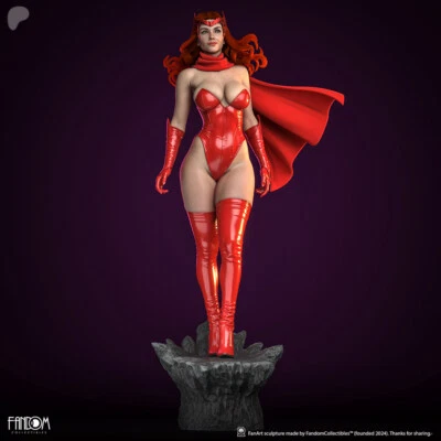 Wanda Scarlet 1/8 1/6 1/4 3D Print Model Kit Unpainted Unassembled GK - Image 1 of 4