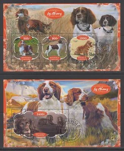 GABON 2020 LES CHIENS DU MONDE DOGS DOMESTIC ANIMALS MAMMAL STAMPS CTO A LOLLINI - Picture 1 of 1