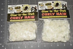 Glow in the Dark Curly Hair Halloween - One and Only Creations - New Old Stock - Picture 1 of 5