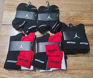 $106 MSRP 30 Pairs! Nike Air Jordan Socks Pair Youth Shoe 5Y-7Y - Picture 1 of 12