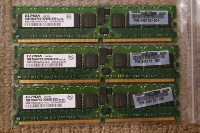 EPIDA 3X 1 GB 1XR PC2-3200-333 - Image 1 of 4